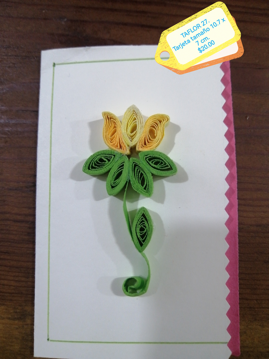 Tarjeta de flores